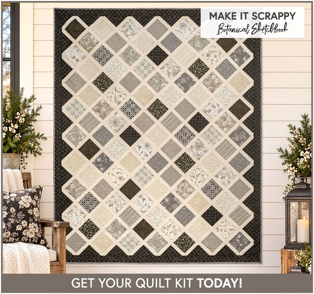 The picture shabbyfabrics.com shows when its homepage is shared