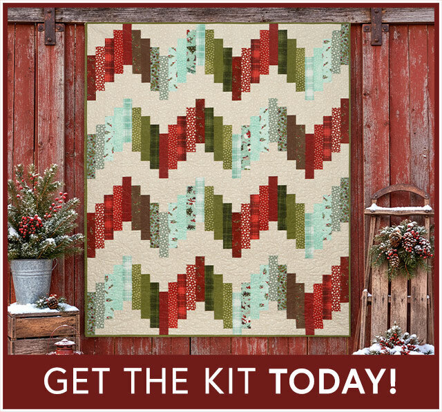 Ridiculously Easy Jelly Roll Quilt Kit - Snowtop Mountain Flannel