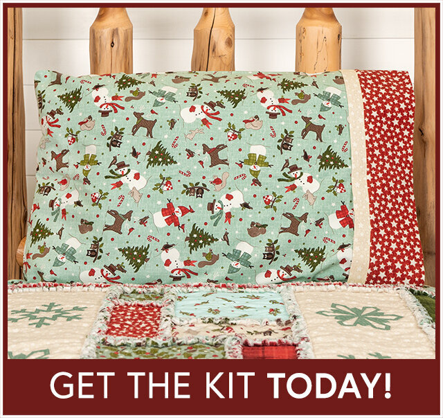 Magic Pillowcase Kit - Snowtop Mountain Flannel - Standard Size - RESERVE
