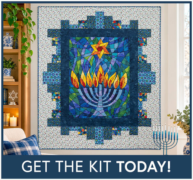 Hanukkah Lights Quilt Kit