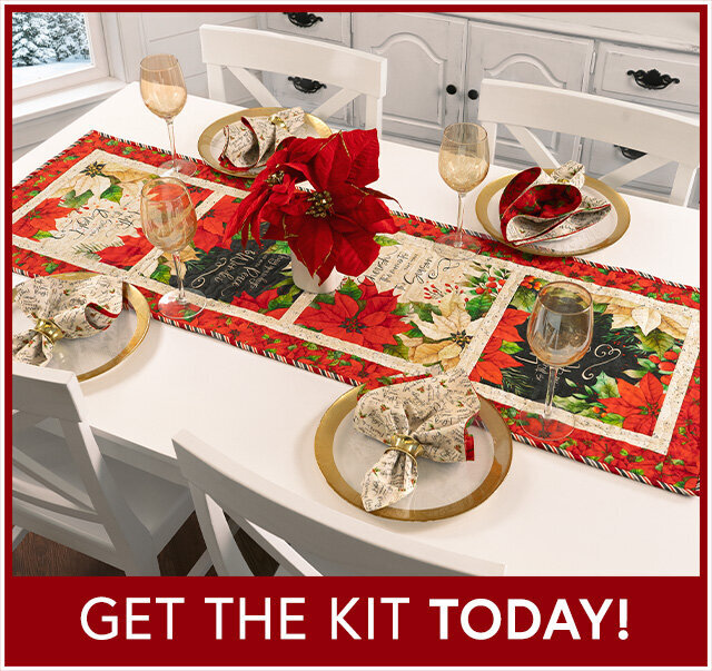 Reason for the Season Table Runner - Poinsettia Radiance