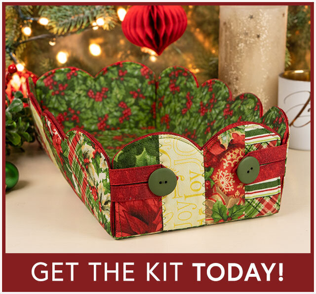 Scalloped Basket Kit - Deck the Halls