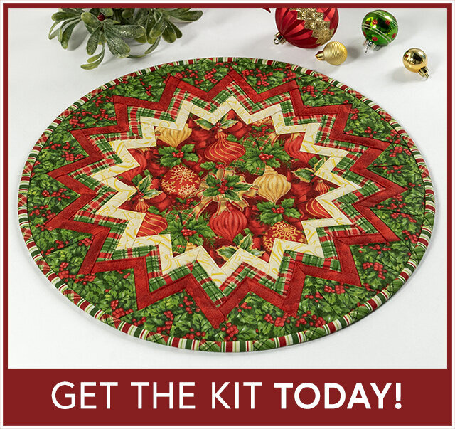 Point of View Folded Star Table Topper Kit - Deck the Halls
