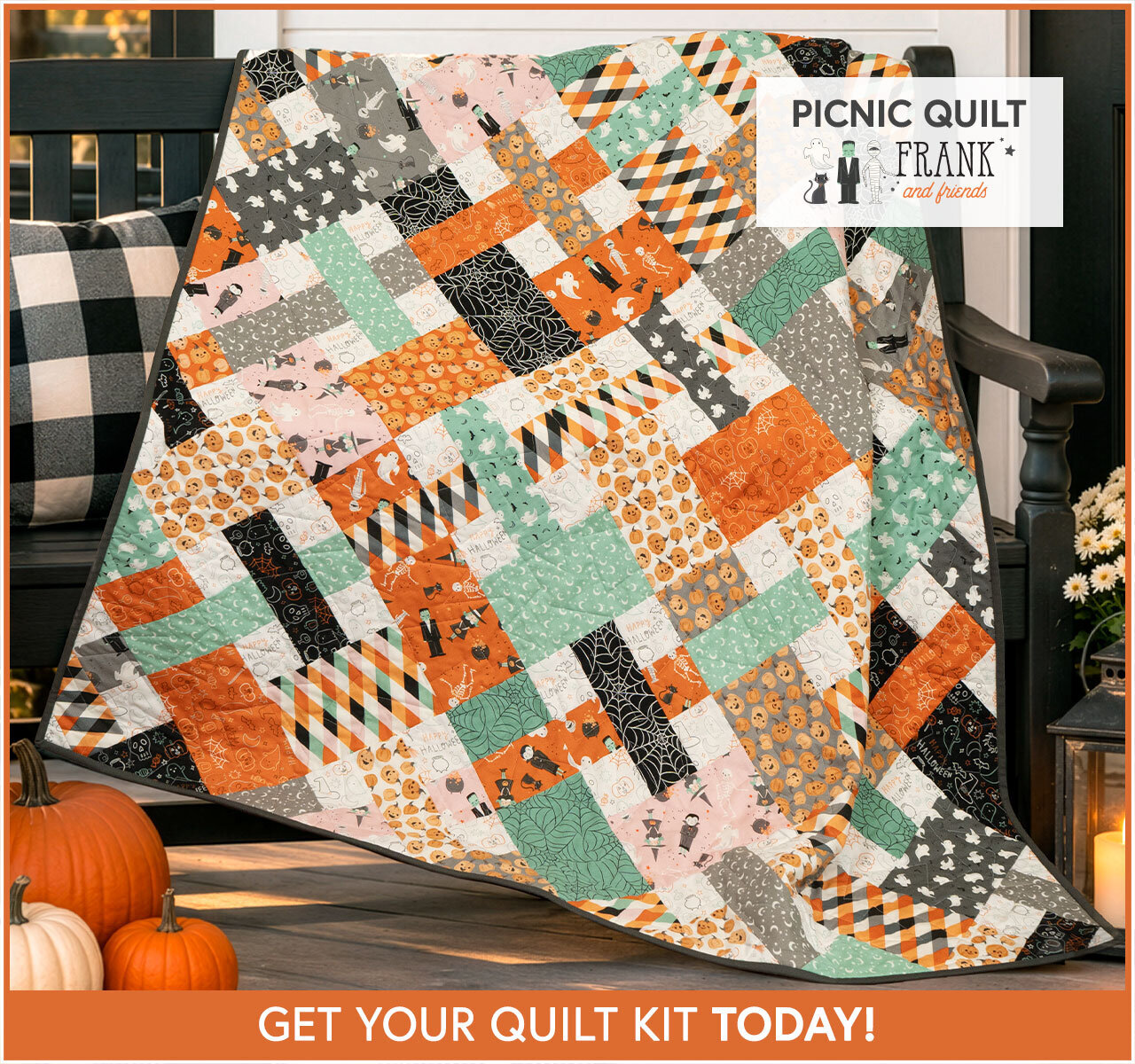 Picnic Quilt Kit - Frank and Friends