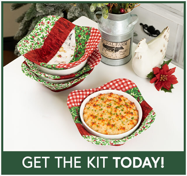 Bowl Cozy Kit - Barnyard Christmas