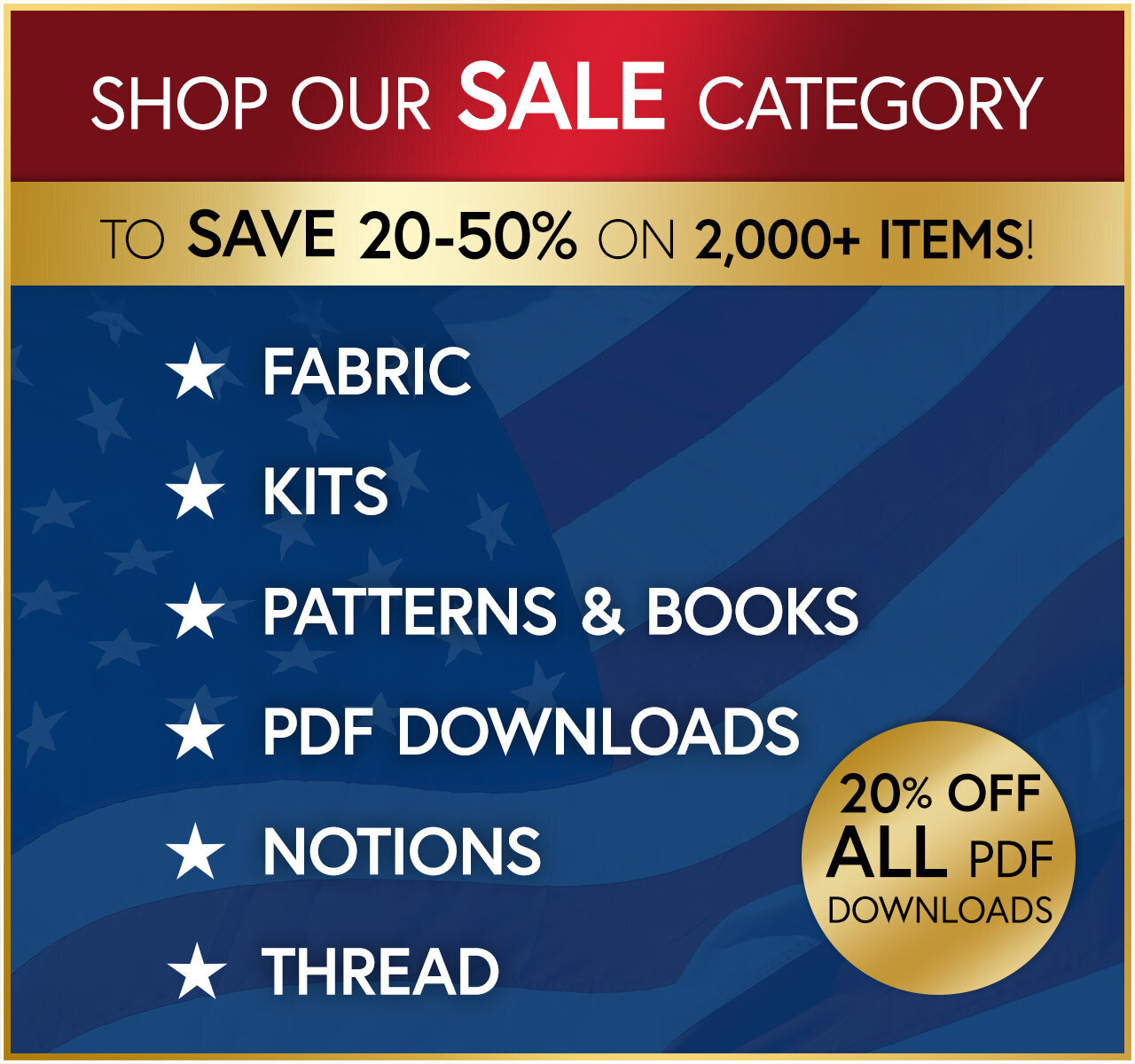 Shop our Sale category and save 20-50% on over 2,000 items