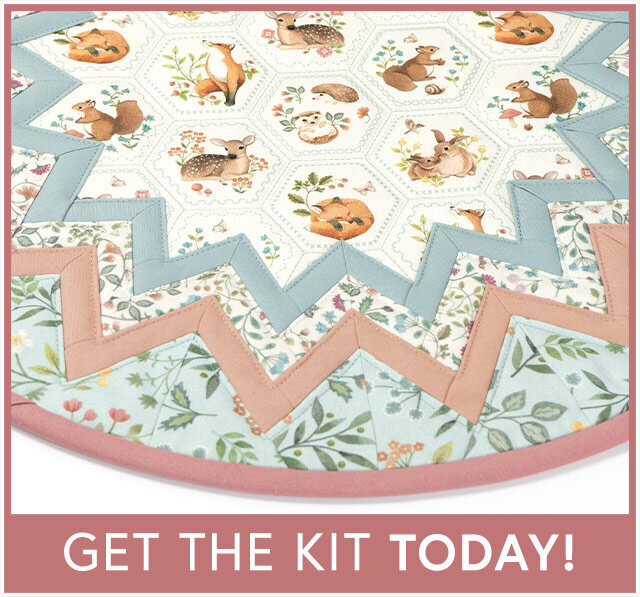 Point of View Folded Star Table Topper Kit - Woodland Heart