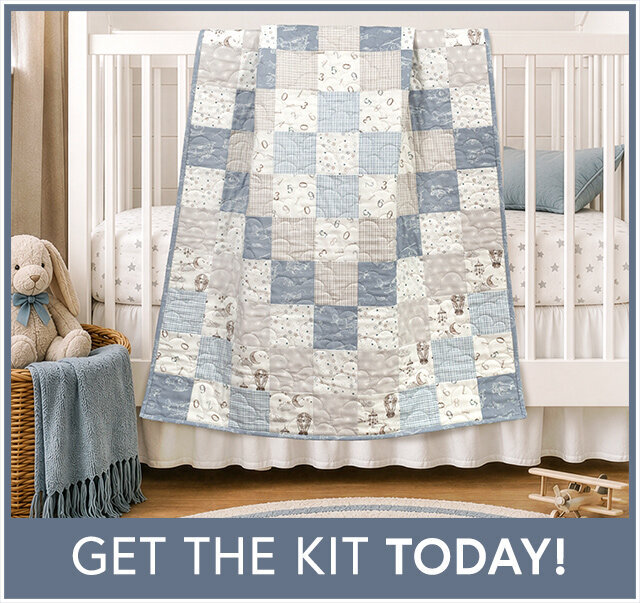 Trip Around The World Crib Quilt Kit - Soaring Dreams