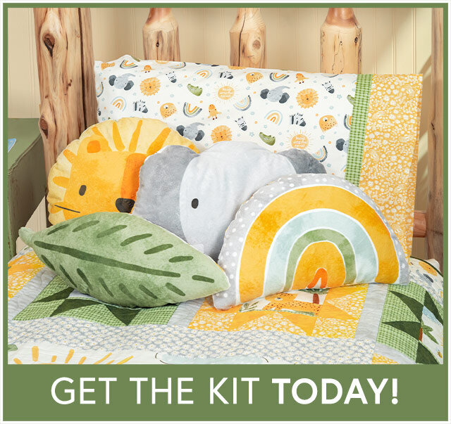 Minky Pillow Set - Sunny Safari