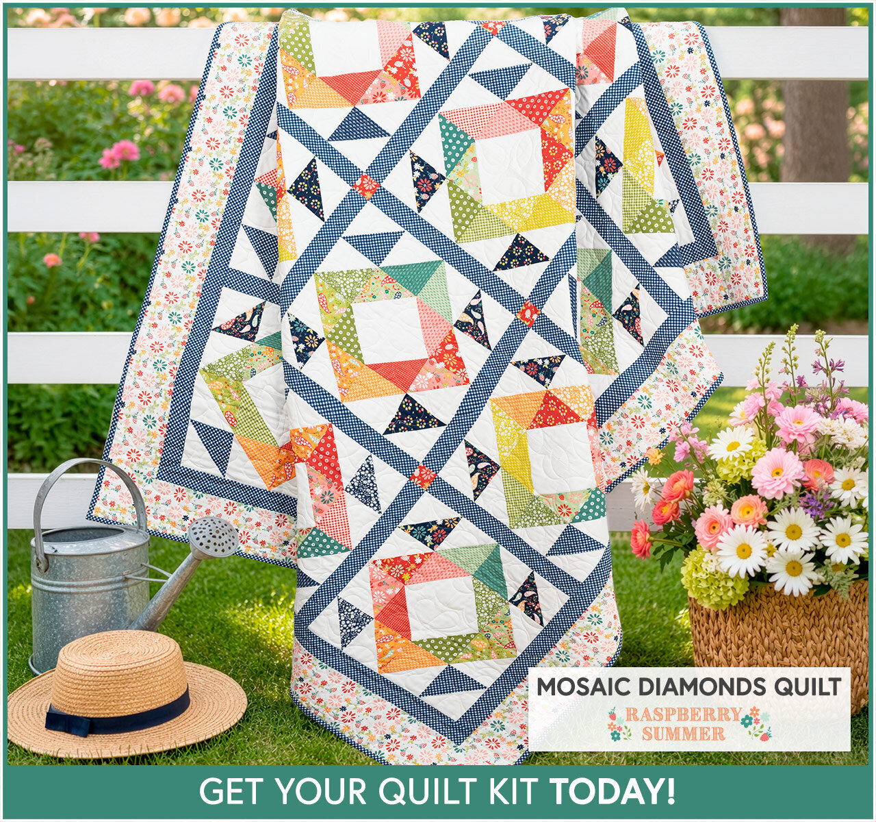 Mosaic Diamonds Quilt Kit