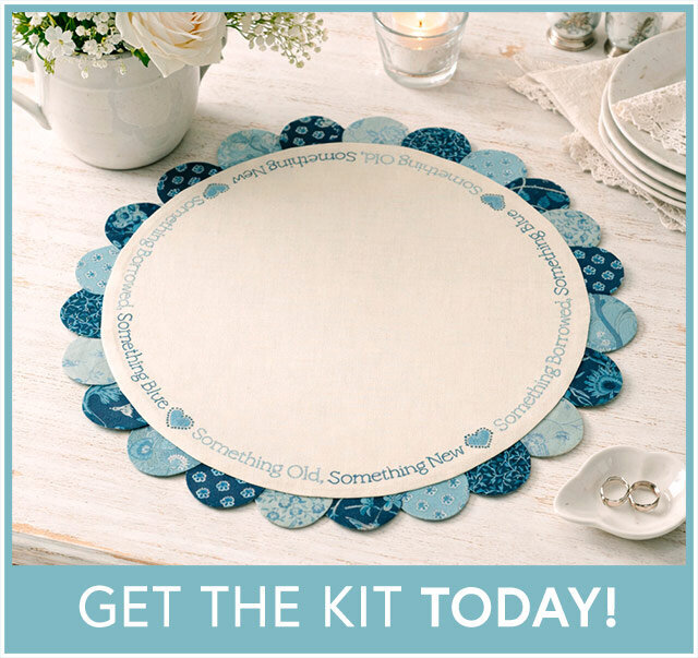 Scalloped Table Topper Kit - Sacre Bleu - Something Blue