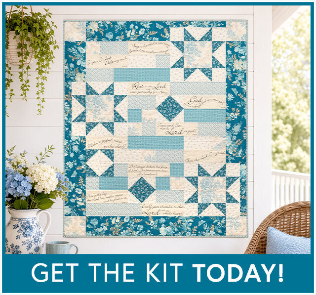 Comfort of Psalms Quilt Kit - Sewing Bird