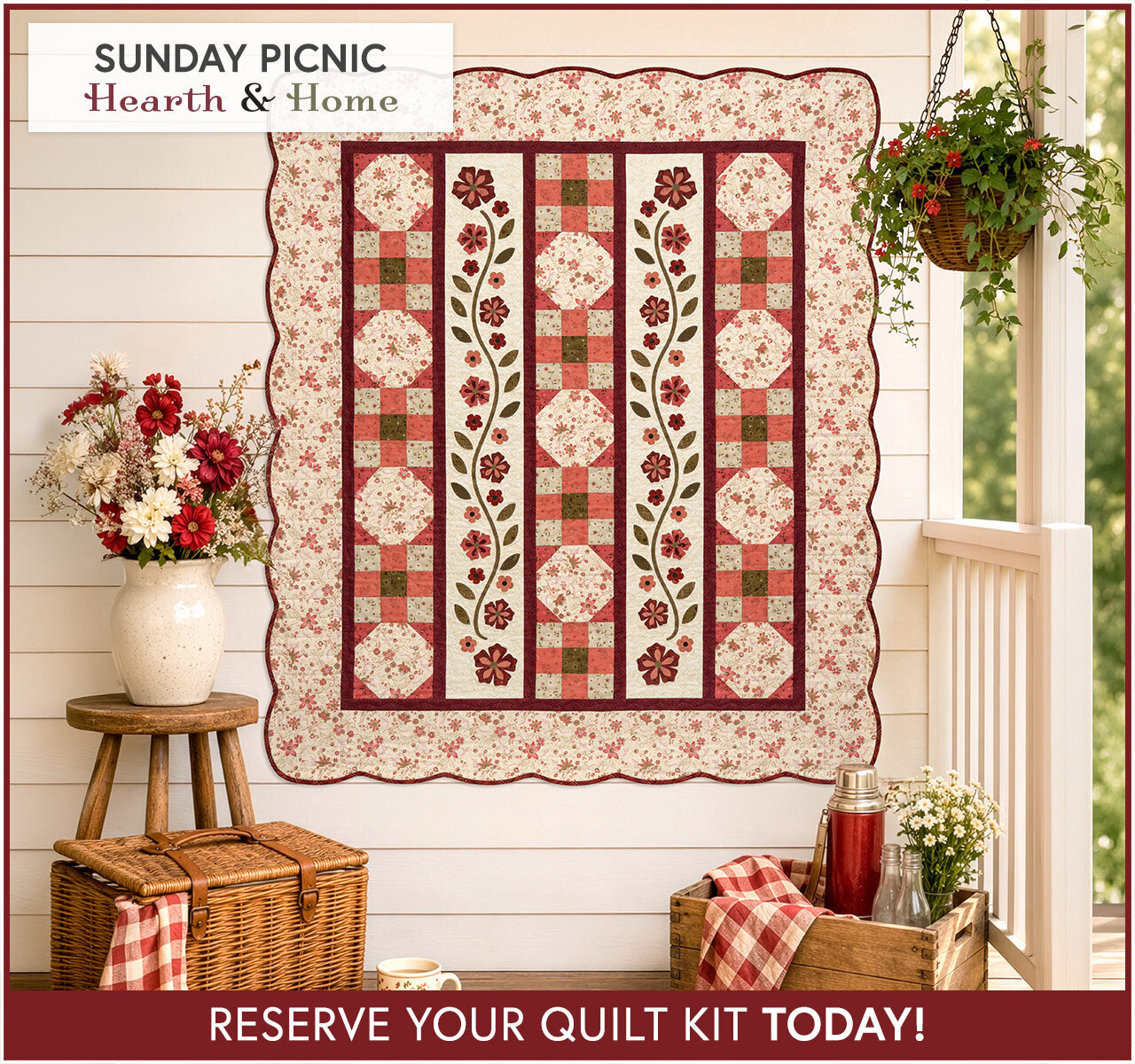 Sunday Picnic Quilt Kit - RESERVE