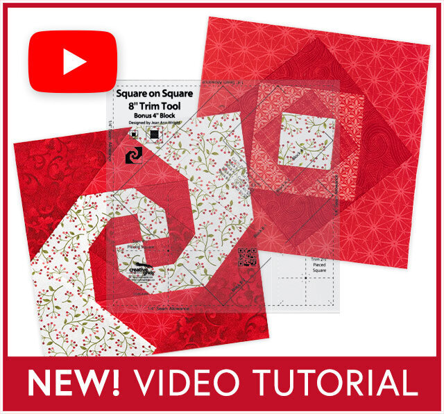 How to use the Creative Grids Square on Square 8 inch Trim Tool