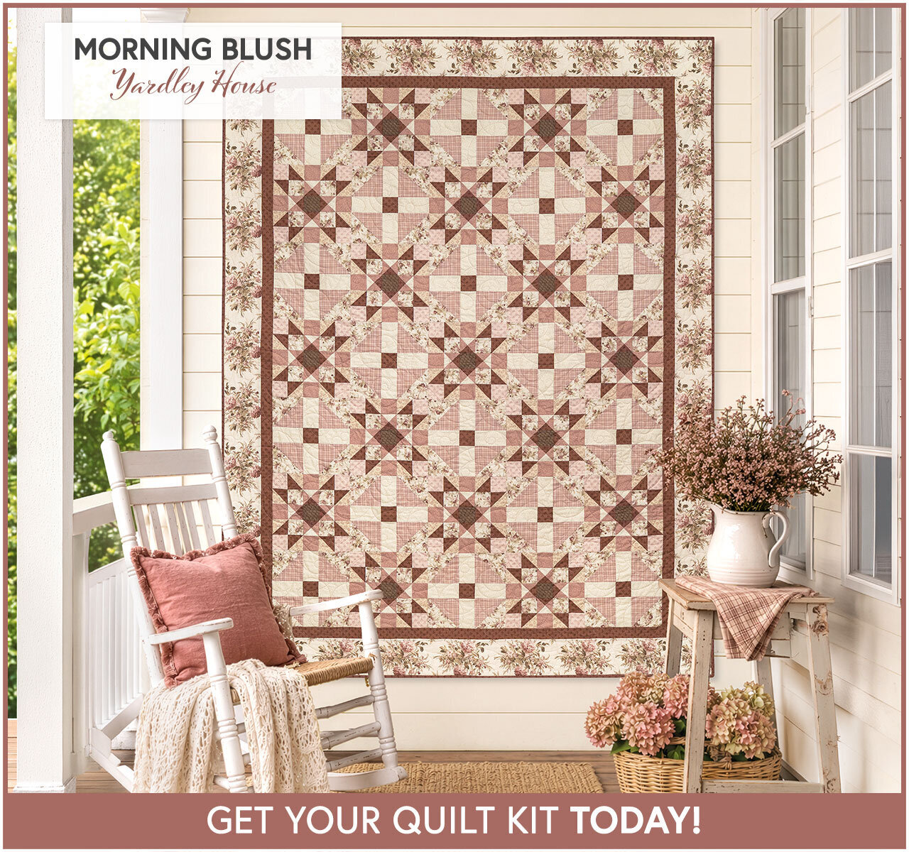Morning Blush Quilt - Yardley House