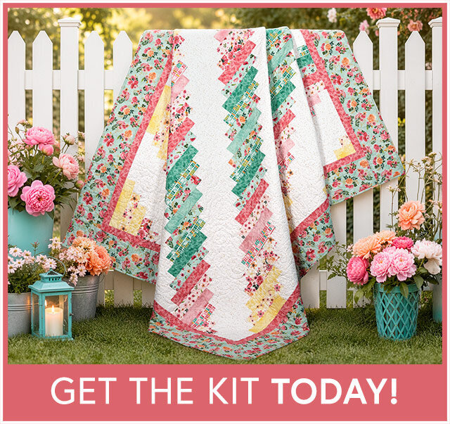 28th Floor Quilt Kit - Peony Blossoms
