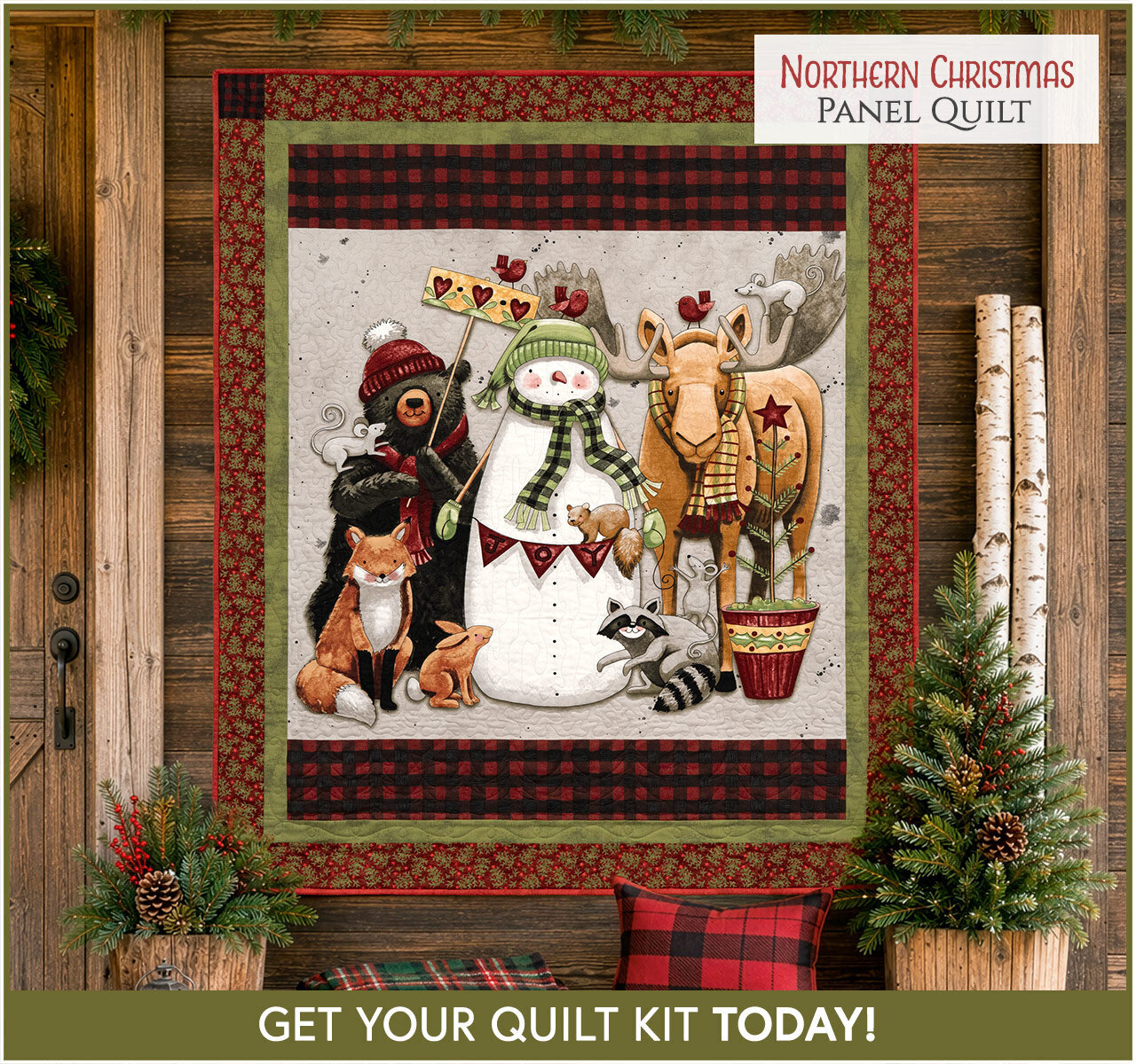 Northern Christmas Panel Quilt Kit