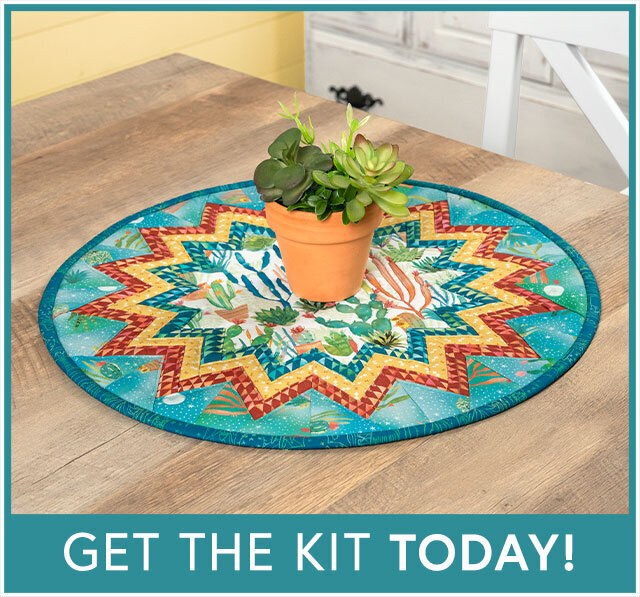 Point of View Folded Star Table Topper Kit - Desert Dreams
