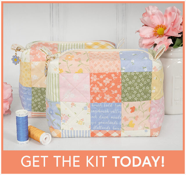 Mini-Charm Bag Kit - Pastel Prairie - Makes 2