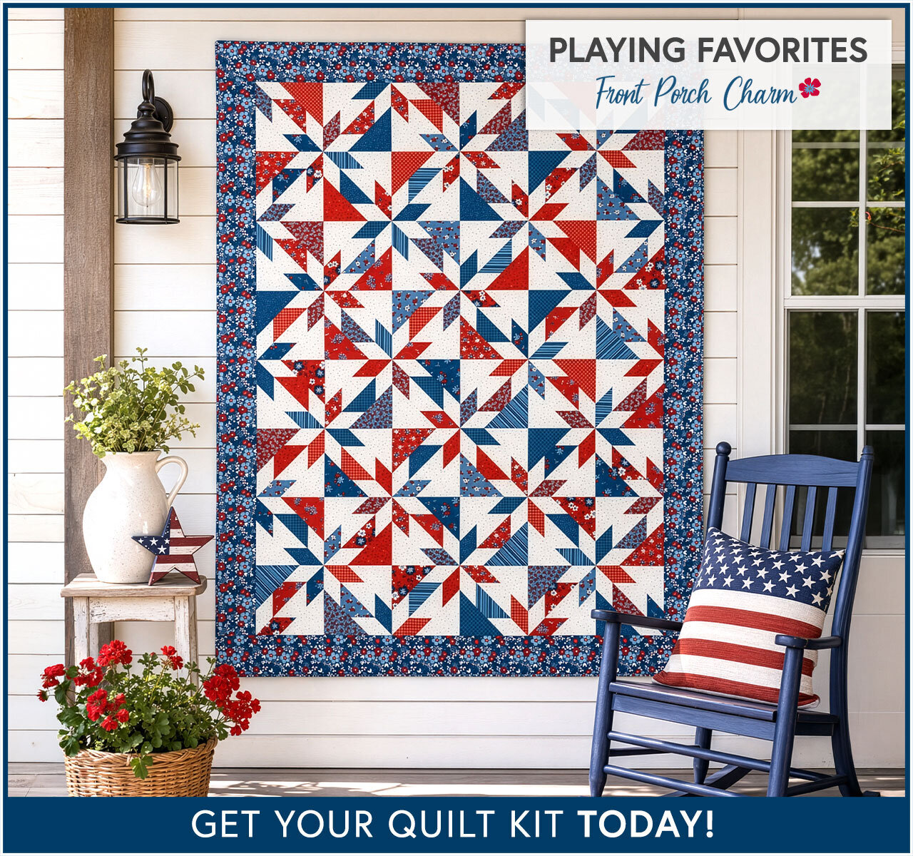 Playing Favorites Quilt Kit - Front Porch Charm