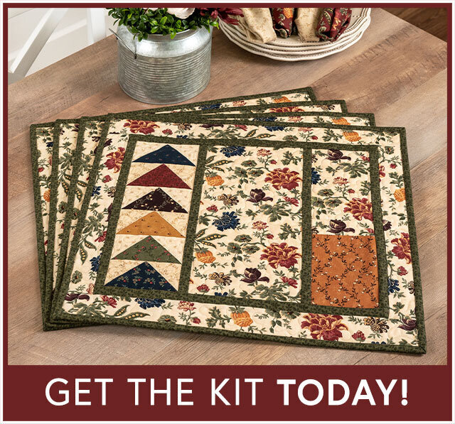 Flying Geese Placemats Kit - Quail Run