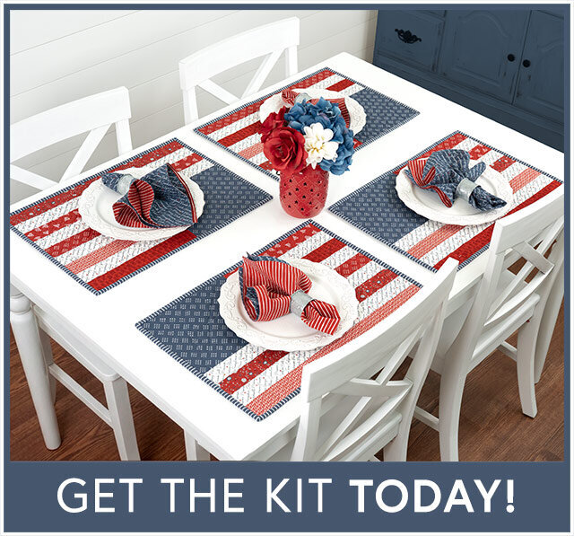 Patriotic Placemats Kit - Makes 4