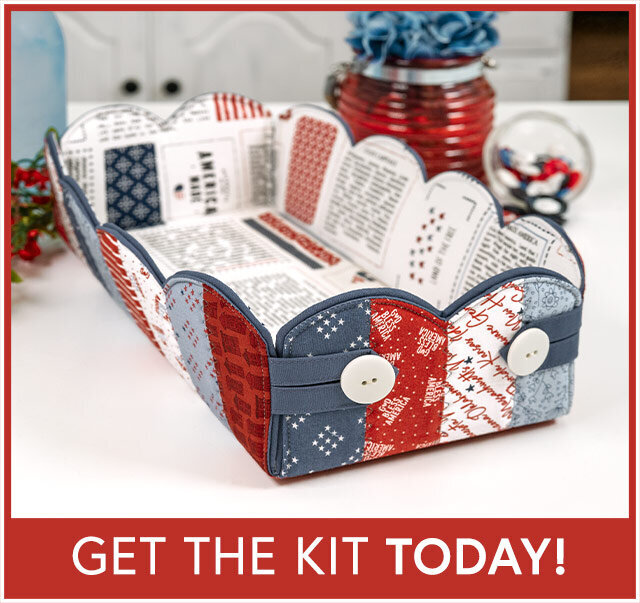 Scalloped Basket Kit - Independence Day
