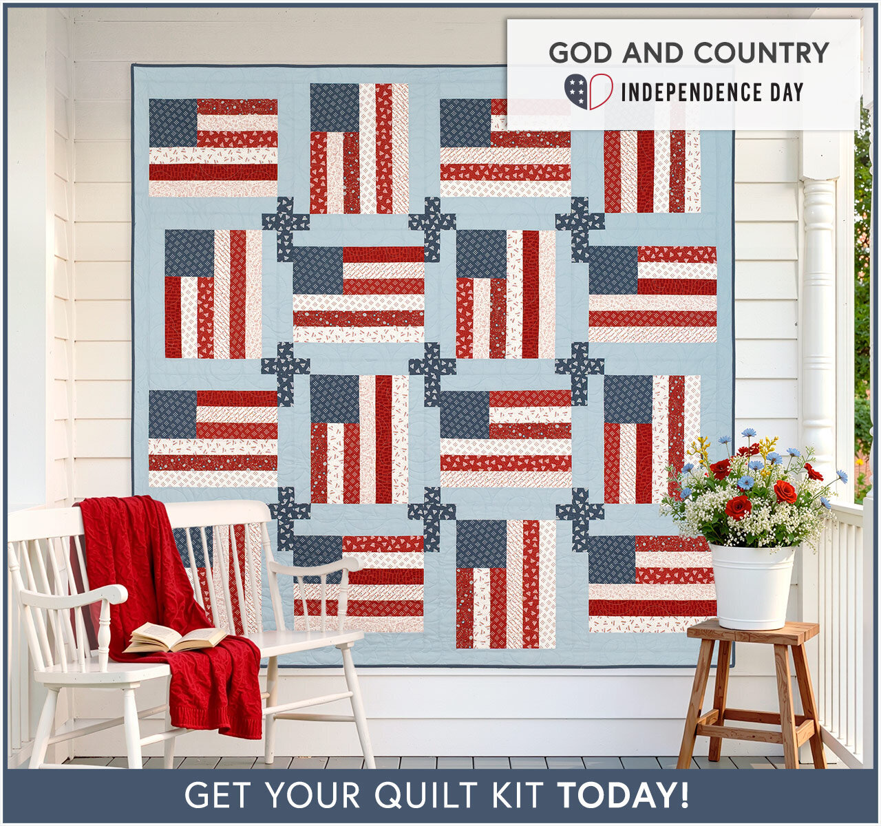God and Country Quilt Kit