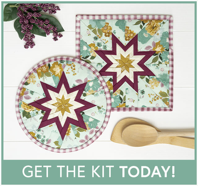 Folded Star Hot Pad Kit - Renew - Round OR Square - Teal