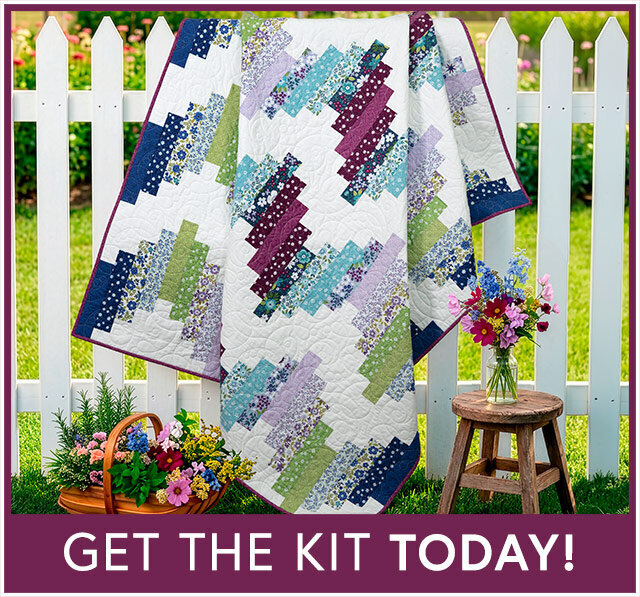 Ridiculously Easy Jelly Roll Quilt Kit - Seaside Garden