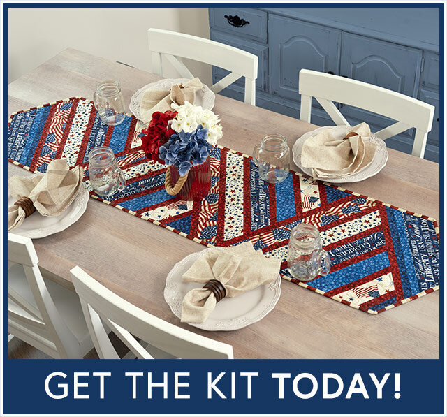 Greased Lightning Table Runner Kit - Stars & Stripes 14