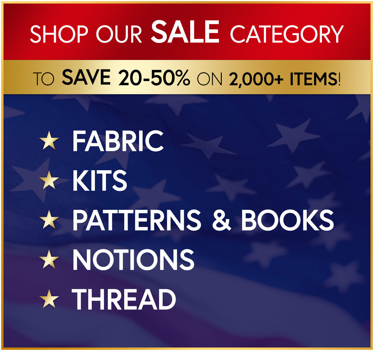 Shop our Sale category