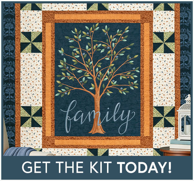 Family Tree Patchwork Panel Quilt Kit