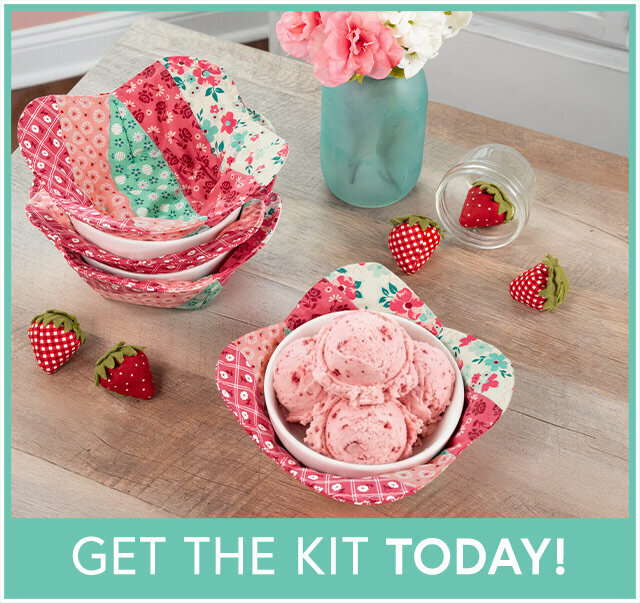 Bowl Cozy Kit - Berry & Sage