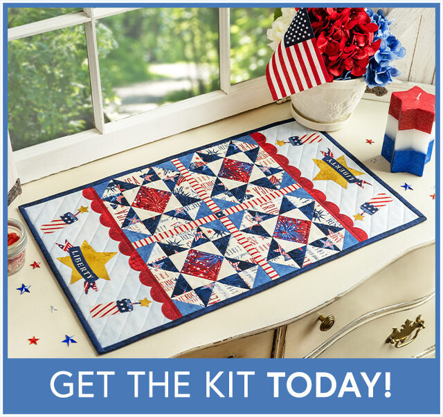 Pint Size Table Runner Series Kit - July