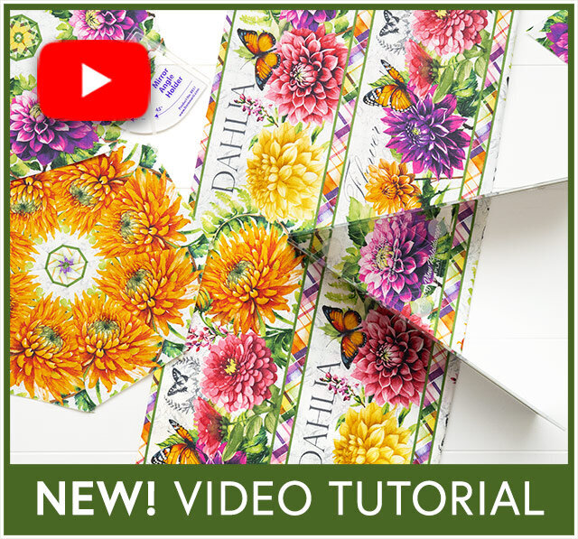 How to Make a Point of View Kaleidoscope Folded Star Table Topper Using a Border Stripe Fabric