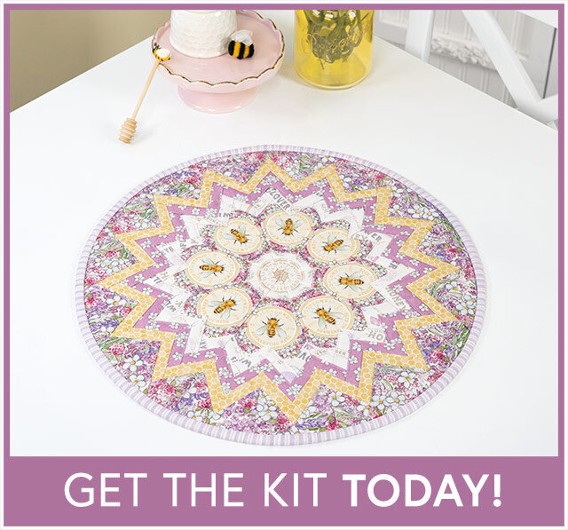 Point of View Kaleidoscope Folded Star Table Topper Kit - Sweet Honey Bee