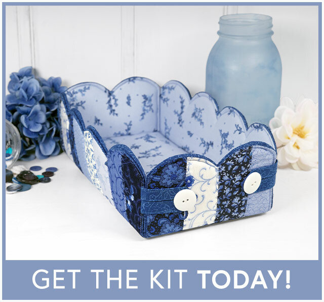 Scalloped Basket Kit - Blue Belle