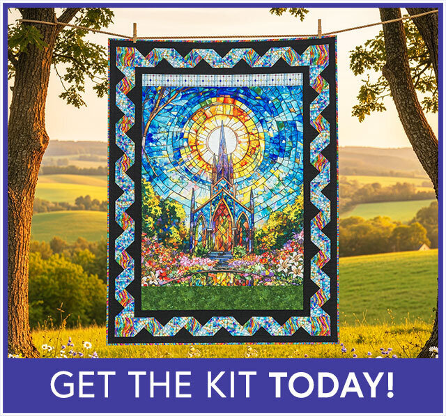 Ribbon Border Panel Quilt - Faith in Full Color