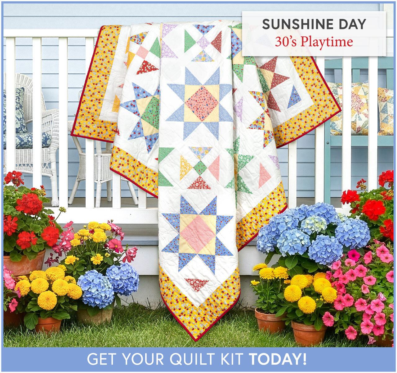 Sunshine Day Quilt - 30s Playtime