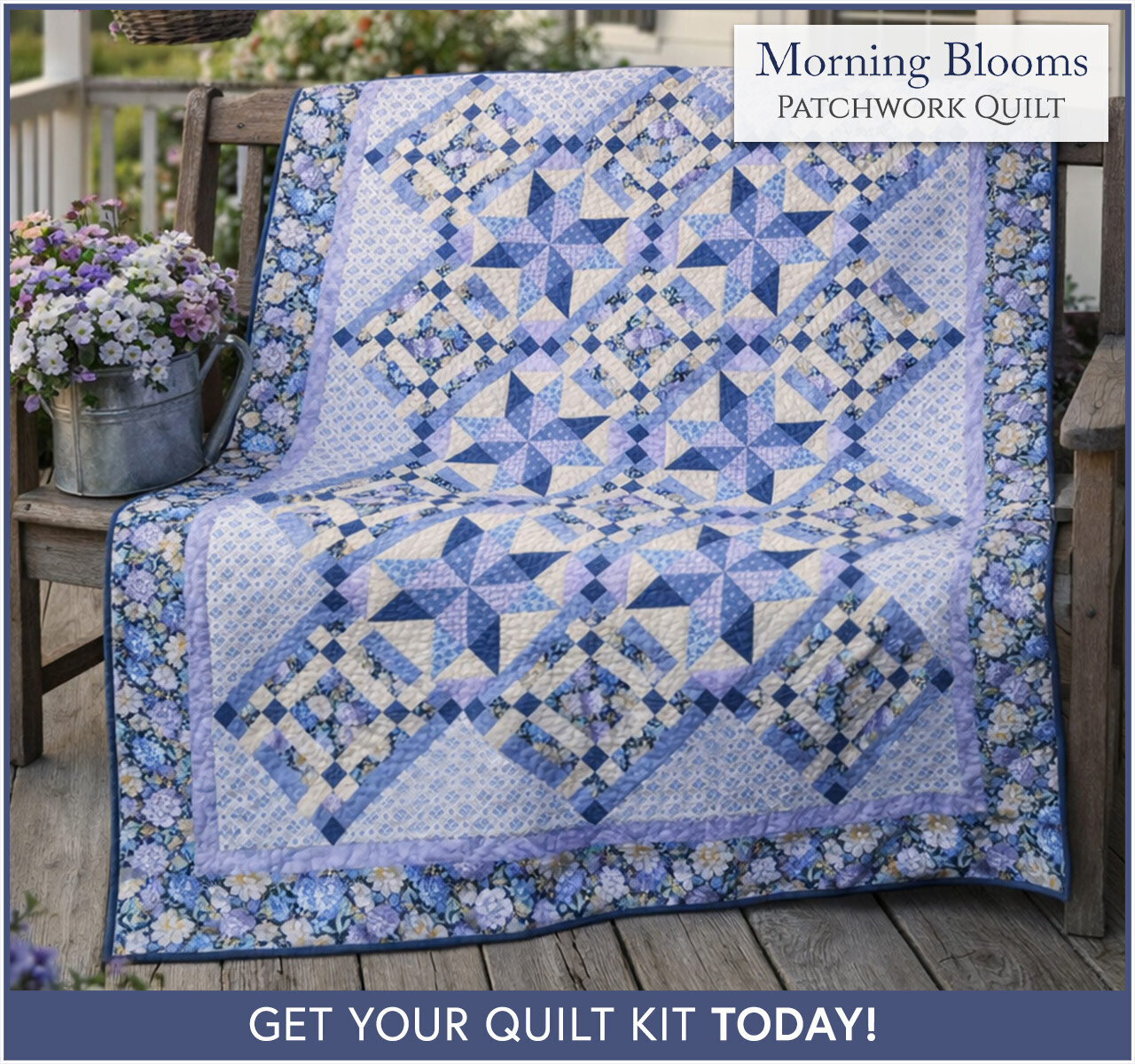 Morning Blooms Patchwork Quilt Kit