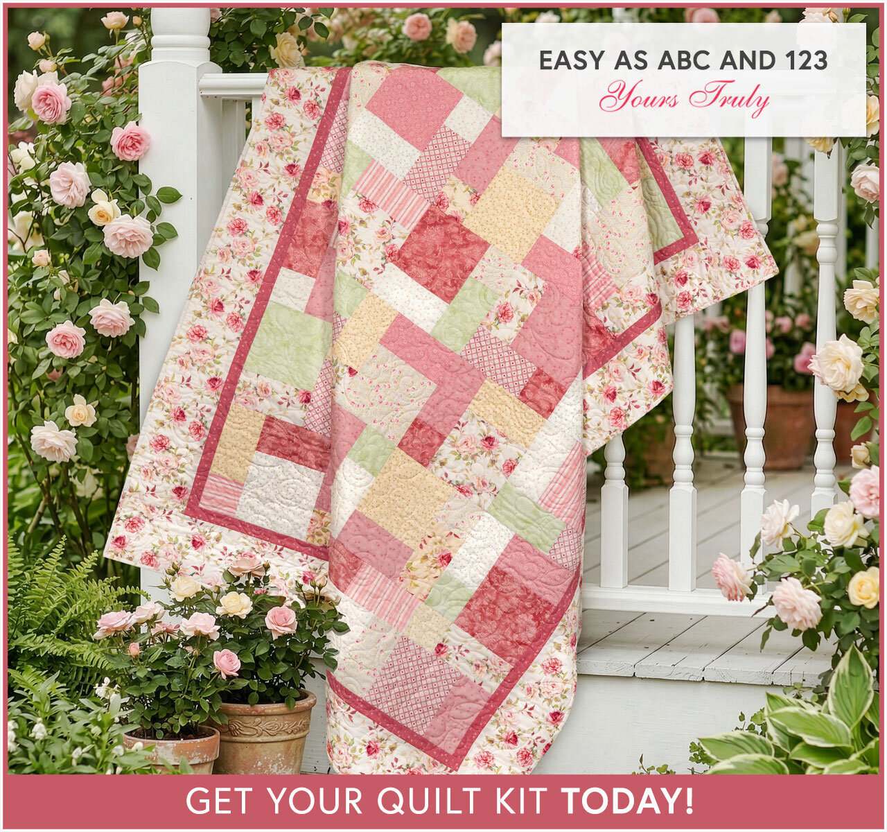 Easy as ABC and 123 Quilt Kit - Yours Truly
