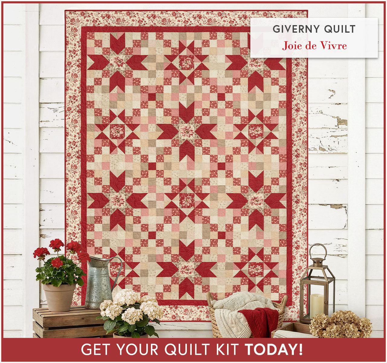 Giverny Quilt Kit - Joie de Vivre
