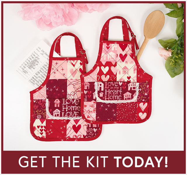 Apron Hot Pads Kit - Makes 2 - Darling Peony