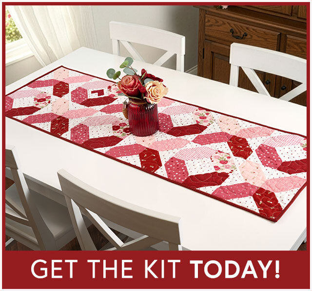 Hugs & Kisses Table Runner Kit - Sew in Love