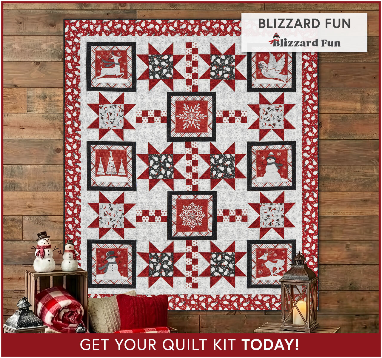 Blizzard Fun Quilt Kit