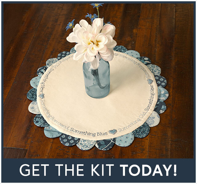 Scalloped Table Topper Kit - Sacre Bleu - Something Blue