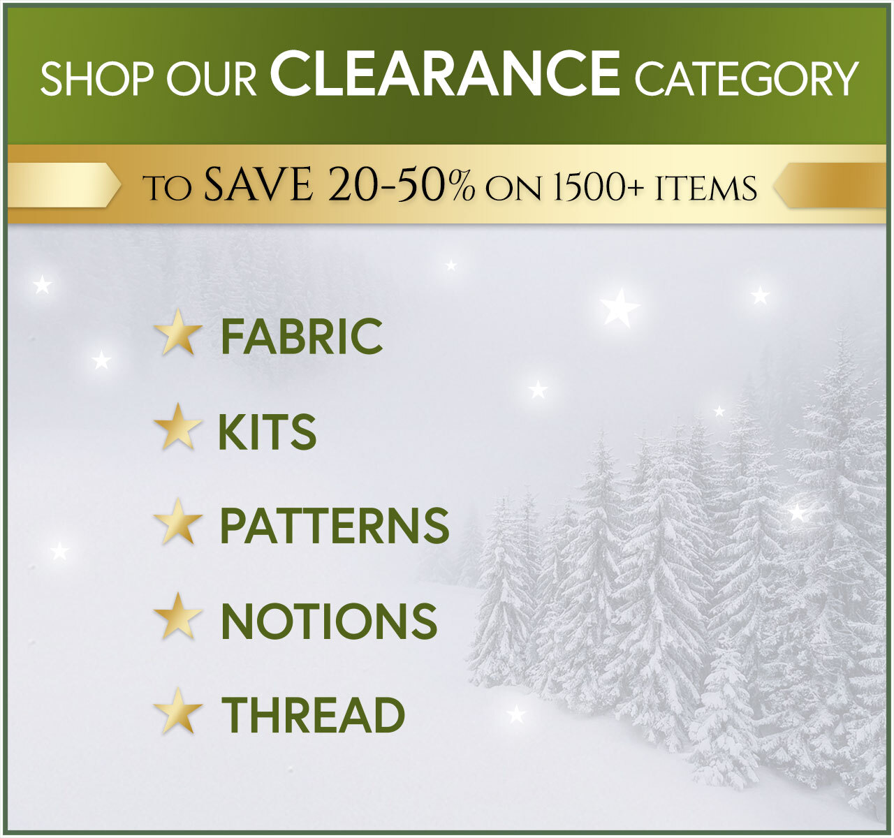 Shop our Clearance category