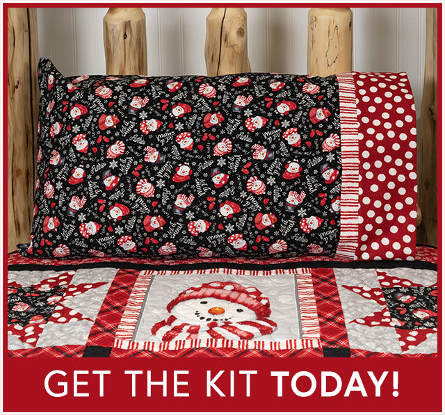 Magic Pillowcase Kit - Snow Crew Flannel - Standard Size 