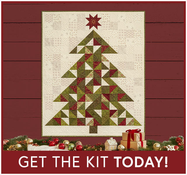 Christmas Tree Quilt Kit - Baubles and Balsam